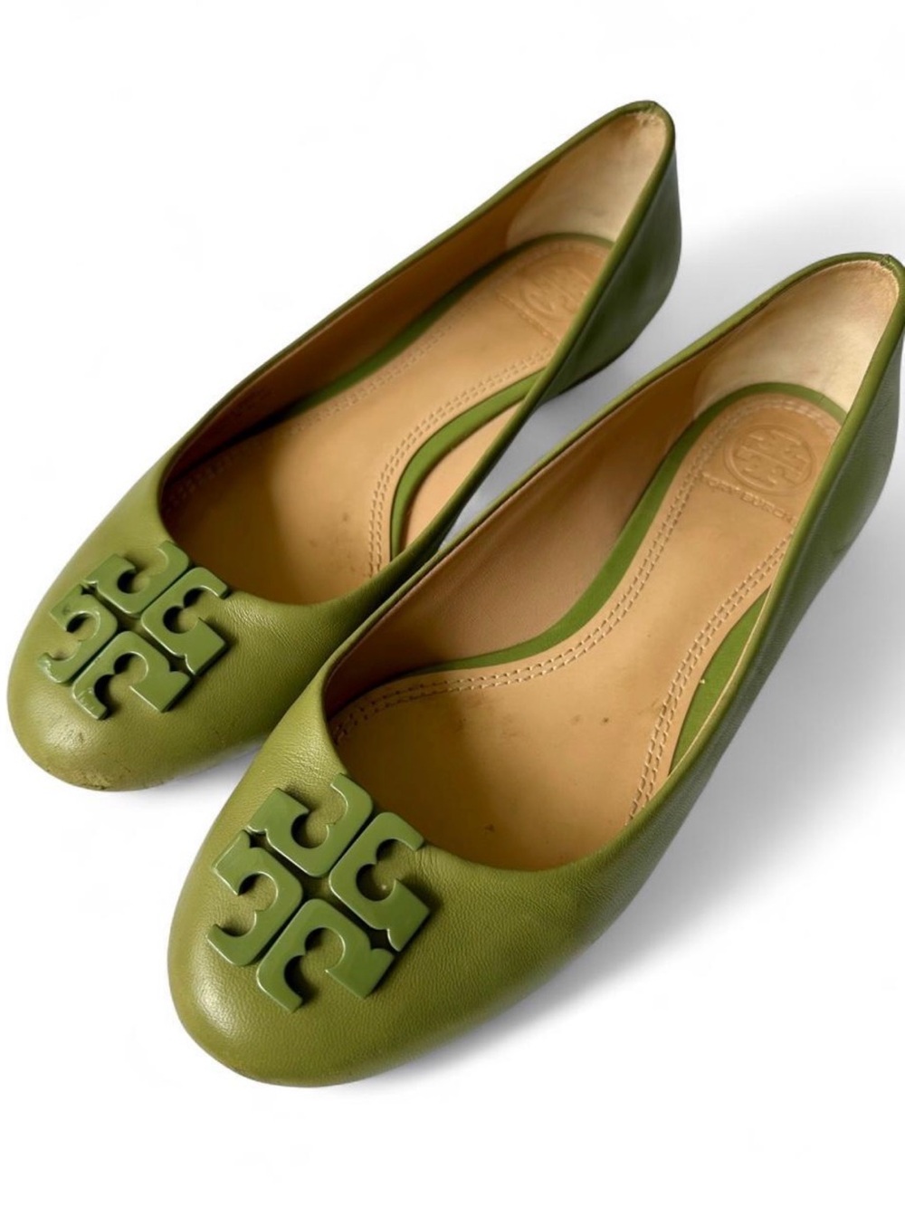 Tory Burch Olive Green Lowell ballet flats size 6
